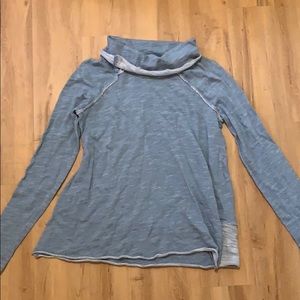 Free People Beach Blue Turtleneck